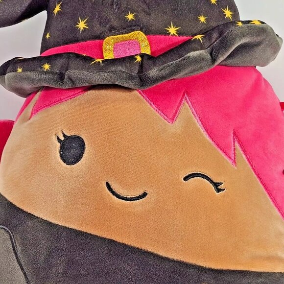 Squishmallow KellyToy Ditka Pink Winking Witch BeWitched Girl 15" Plush 1401-2 - Picture 3 of 10